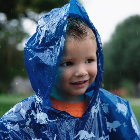 Disposable Rain Ponchos for Kids 4 Pack